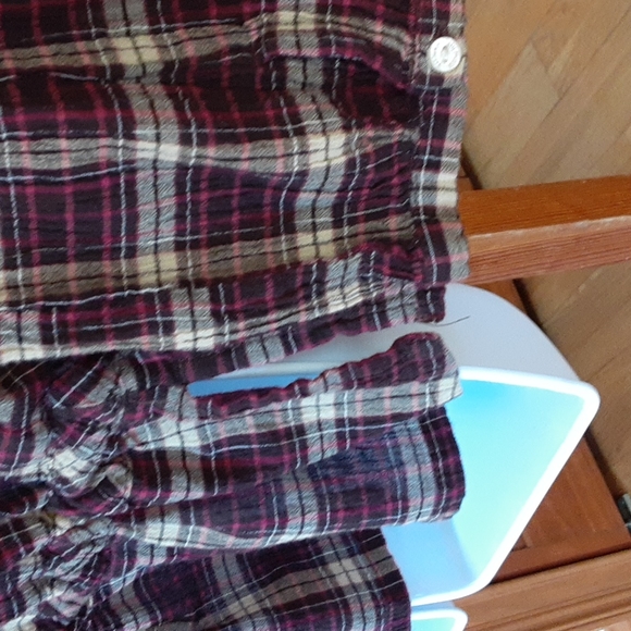 Tommy Hilfiger plaid button down long sleeved blouse - Picture 6 of 14